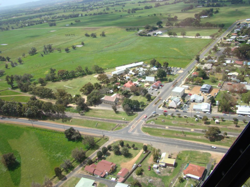 Dardanup Catholic Parish from the air Dardanup Catholic Parish from the air